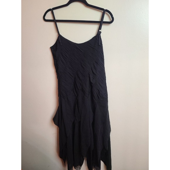 Vintage Maxazria Collection Women's Dress Spaghetti Straps Black Size 10 - Picture 10 of 12